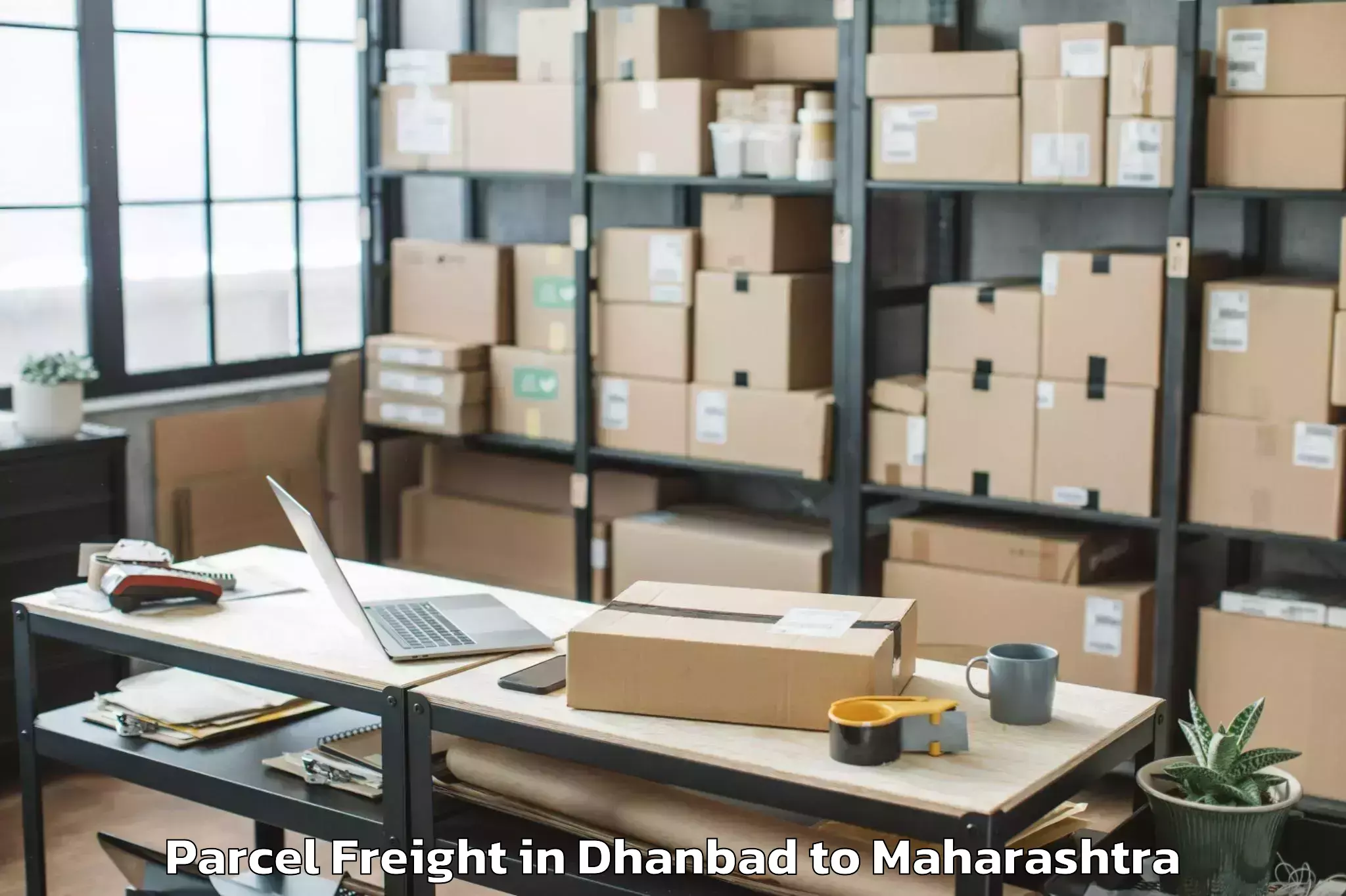 Top Dhanbad to Mudkhed Parcel Freight Available